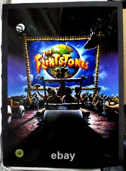 Très Rare Flintstones 1994 Ilfochrome Edition Limitée 200/500 Affiche De L'aco 28x20