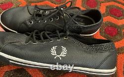 Très Rare Limited Fred Perry Marshall Amplificateur Chaussures Low Logo Broderie Noir