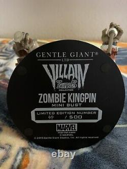 Très Rare Marvel Zombies Zombie Kingpin Mini Bust Gentle Giant Edition Limitée