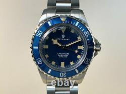 Très Rare Nouveau Steinhart Ocean 39 Marine Blue Limited Edition Watch En Full Set