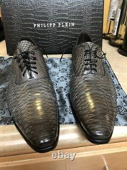 Très Rare Philipp Plein Limited Edition Snakeskin Robe Chaussures King City Shoe