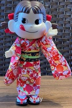 Très Rare ! Poupée FUJIYA Peko-chan Kimono et Salopette 70e Anniversaire Édition Limitée