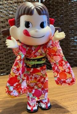 Très Rare ! Poupée FUJIYA Peko-chan Kimono et Salopette 70e Anniversaire Édition Limitée