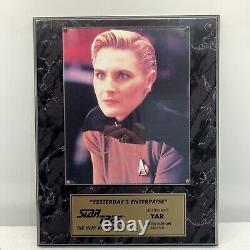 Très Rare Star Trek Tng Denise Crosby Lt. Yar Autograph Edition Limitée Plaque