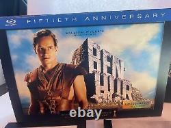 Très rare #11,111 Édition limitée BEN-HUR 50e anniversaire Coffret Blu-Ray DVD