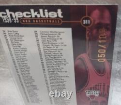 Très rare 1999 Upper Deck Limited Bronze 050/100 Michael Jordan #311 Checklist