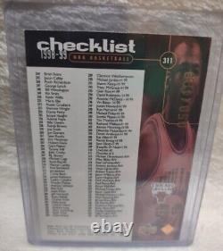 Très rare 1999 Upper Deck Limited Bronze 050/100 Michael Jordan #311 Checklist
