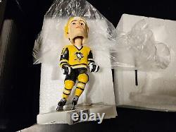 Très rare 2019 Mario Lemieux Le casque jaune Alumni Bobblehead Limité #63/100