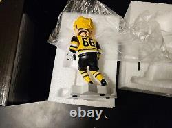 Très rare 2019 Mario Lemieux Le casque jaune Alumni Bobblehead Limité #63/100