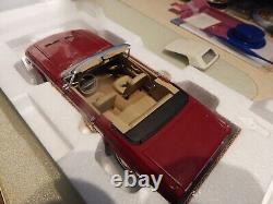 Très rare #392/500 Ford Mustang GT Conv, Rouge, Édition Limitée Franklin Mint