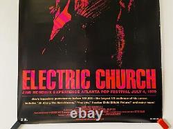 Très rare ! Affiche de film édition limitée 'Jimi Hendrix Electric Church'