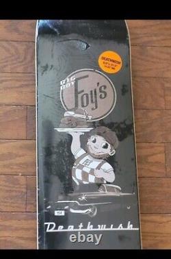 Très rare DEATHWISH JAMIE FOY Diner Big BOY Édition Limitée NOS SKATEBOARD