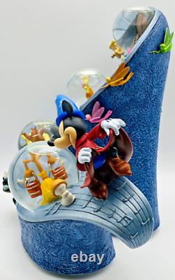 Très rare! Disney Enchères Fantasia Mickey Boule à neige Mini Globes Limitée 350