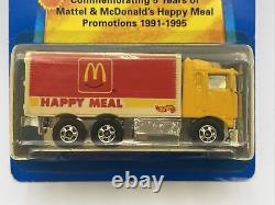 Très rare Hot Wheels 1991 Mattel McDonald's Happy Meal Camion Édition Limitée