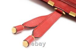 Très rare ! Sac à main Marcie en cuir rouge Chloe Rang AA en édition limitée