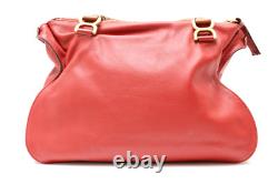 Très rare ! Sac à main Marcie en cuir rouge Chloe Rang AA en édition limitée