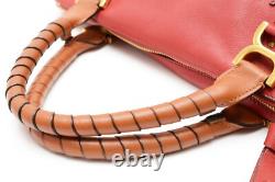 Très rare ! Sac à main Marcie en cuir rouge Chloe Rang AA en édition limitée