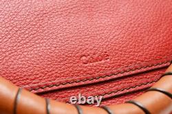 Très rare ! Sac à main Marcie en cuir rouge Chloe Rang AA en édition limitée