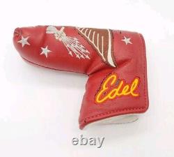 Très rare Vintage Edel Golf Red Eagle Blade Putter Headcover Édition Limitée