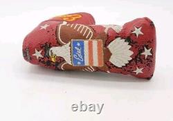 Très rare Vintage Edel Golf Red Eagle Blade Putter Headcover Édition Limitée