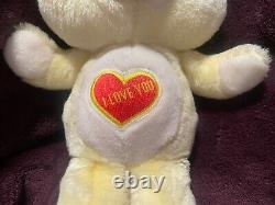 Très rare édition limitée Vintage 'Je t'aime' de l'ours Care Bear, sortie uniquement au Royaume-Uni pour une œuvre de charité.