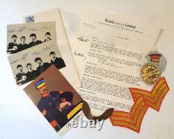 Très rare lettre du fan club limitée des Beatles U.S. de 1965 + suppléments.