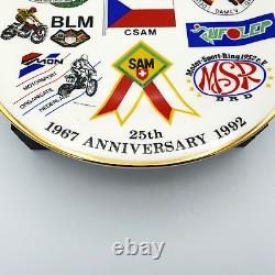 Très rare plaque limitée Amca 25e anniversaire Association de motocyclisme amateur