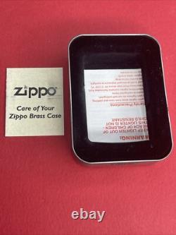 VTG TRÈS RARE ZIPPO LIMITÉ 1997 AQUARIUS ZODIAQUE BARRETT SMYTHE en Laiton & Non Utilisé