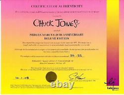Very Rare Chuck Jones Neiman Marcus Roadrunner Coyote Édition Limitée Cel