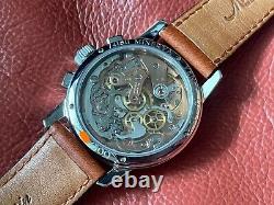 Very Rare Minerva Heritage Chronograph Limited Edition Watch En Full Set