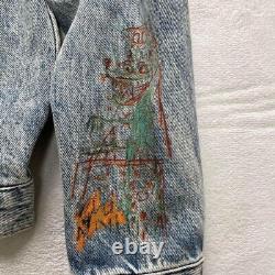 Veste en jean Zara pour hommes, taille XL, très rare et limitée, Jean-Michel Basquiat, Japon.