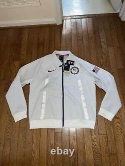 Veste zippée Nike de l'équipe olympique des États-Unis 2020, taille L, très rare et limitée à 300 $.