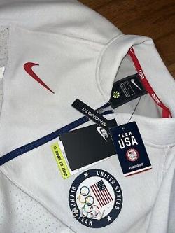 Veste zippée Nike de l'équipe olympique des États-Unis 2020, taille L, très rare et limitée à 300 $.