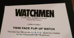 Watchmen Twin Face Flip Up Watch Edition Limitée 2008 Très Rare
