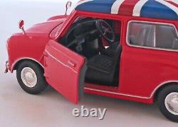 (très Rare)'65 Morris Mini Cooper S (red/union Jack Top) 118 Die Cast-no Box